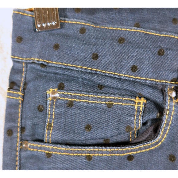 OVS Girls 12-13 Skinny Fit Polka-Dot Denim Pant - Picture 9 of 15